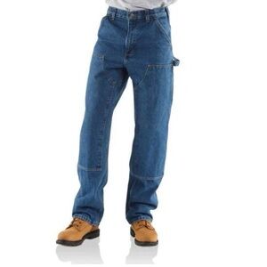 Carhartt B73-DST Denim Double Knee Loose Original Fit Jeans 34x34 (Actual 33x33)